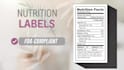 make fda, cfia, fsanz compliant nutrition fact and drug fact labels for you