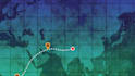 create travel map route animation and point your location