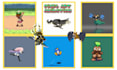 pixel art character sprite sheet animation 16bit 32bit 64bit for games, streams