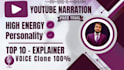 professional deep voice over powerful narration for youtube