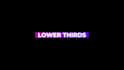 animate text titles lower third with motion graphics