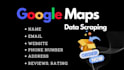 scrape the business data from google maps