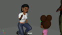 create a 3d character model for games or film