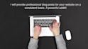 write curated articles or blog posts consistently