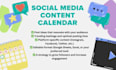 create your social media content calendar