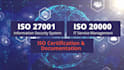 provide iso 27001, 20 000, 42001, 50001, and other certifications
