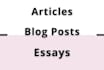 write top notch articles on politics and foreign affairs
