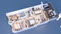 do realistic render of 2d and 3d floor plan with visualization
