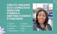 design organic skincare formulas meeting cosmos standards