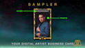 create digital business cards for artists