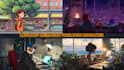 create a lofi loop animation illustration and gif animation