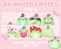 send you premade cute frog emotes for twitch, discord