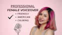 record a friendly american female voiceover