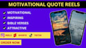 create motivational and inspiring quotes reels