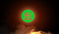 do fire logo intro video with real flame 4k