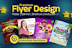 design top notch flyers and posters in 24 hours