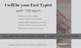 do extra fast typing job and rewrite documents, your pro typist