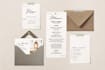 create wedding invitation, save the date, rsvp card, thank you, menu, gift tag