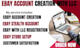 create ebay account with llc ltd ebay account with llc registration