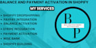 activate shopify balance and shopify payment paypal, stripe