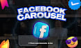 design an unique and creative facebook carousel posts