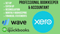 setup, clean up, bookkeeping, quickbooks, xero and wave