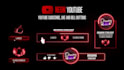 create stunning youtube subscribe, like and bell buttons