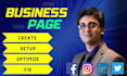 create, fix, setup and optimize your social media page