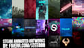 create animated steam profile artwork and design