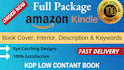 design kdp low content books cover and interior full package