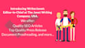 be your SEO web content, article and blog writer or rewriter