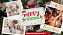 design new year, christmas card and video