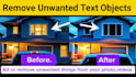 remove unwanted text objects writing from video