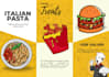 design a professional restaurant menu card