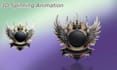 create a 3d spinning or 3d rotating logo animation loop