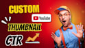 design professional and clickable youtube thumbnails