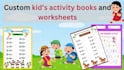 make personalized coloring books and worksheets for children