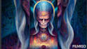 create a psychedelic design by alex grey using ai