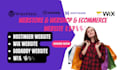 build webstore, webshop ecommerce hostinger, godaddy, wix website, wix wordpress