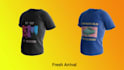 do 3d clothing mockup or 360 video of t shirt and hoodies