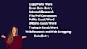 do data entry pro fast and accurate,copy paste, web research