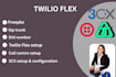create,maximaze twilio flex 3cx setup for either inbound or outbound calling