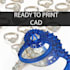 do jewelry cad design ready to print , render