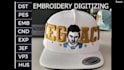 do embroidery digitizing hat cap any logo to emb dst any fil