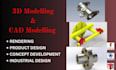 do 3d modelling, cad and 3d printing stl and dxf obj files
