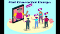 create modern flat vector illustration  for web or business
