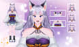 design live2d model for vtuber and streamer