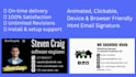 create a clickable, animated HTML email signature
