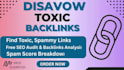 disavow toxic backlinks and remove harmful SEO links