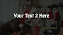 customize christmas dog greetings video ads